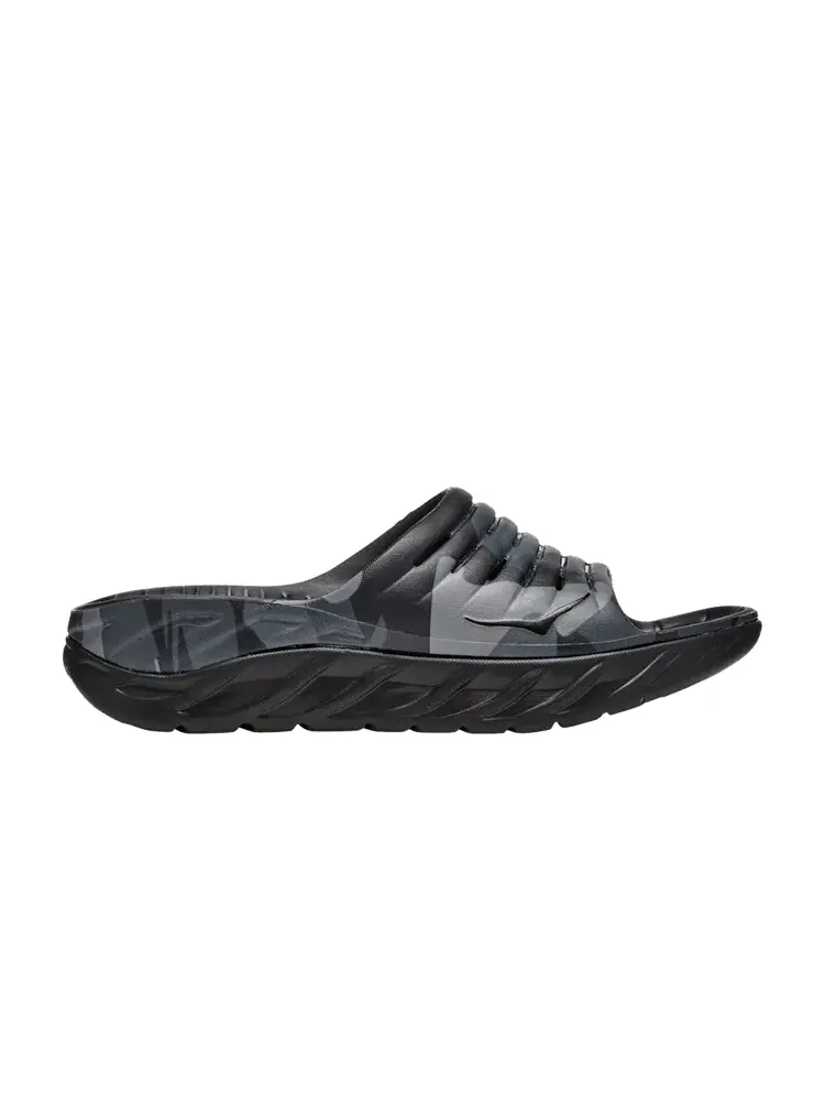 Сандалии HOKA Ora Recovery Slide 'Black' — изображение 1 из 1, черный/черный