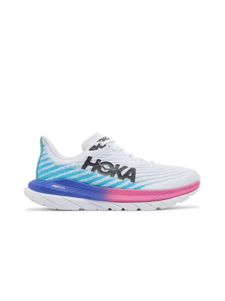 Кроссовки HOKA Mach 5 'White Scuba Blue' — изображение 1 из 4, белый