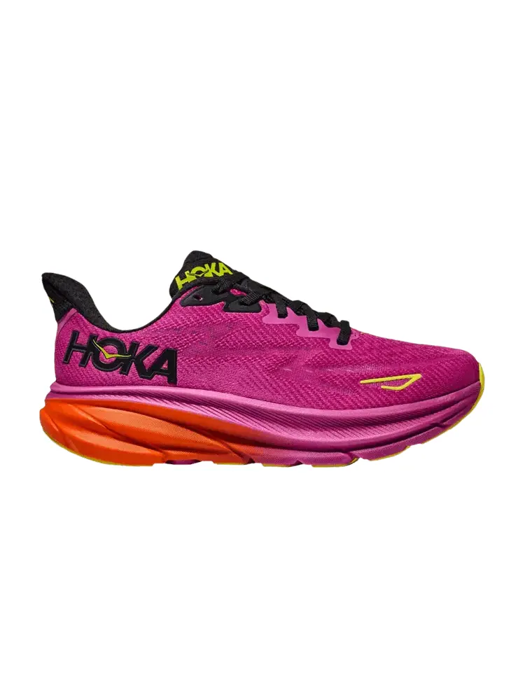 Кроссовки HOKA Clifton 9 Fuchsia Black — изображение 1 из 1, фиолетовый