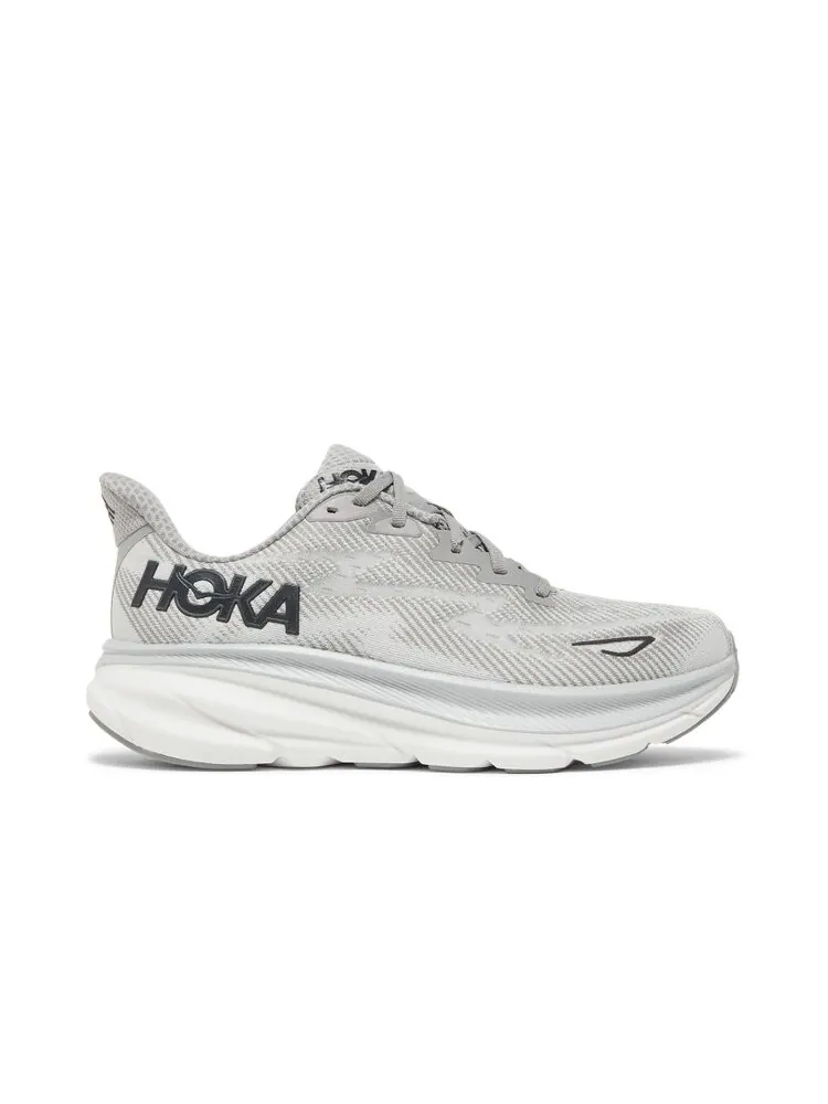Кроссовки HOKA Clifton 9 'Harbor Mist Black' — изображение 1 из 4, серый