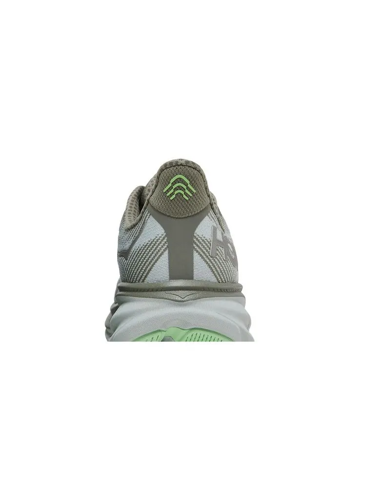 Кроссовки HOKA Clifton 9 'Olive Haze Mercury' — изображение 8 из 9, оливковый
