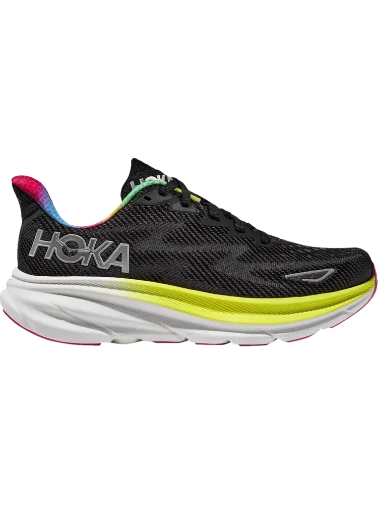 Кроссовки Wmns Clifton 9 'Black Rainbow' — изображение 1 из 1, черный