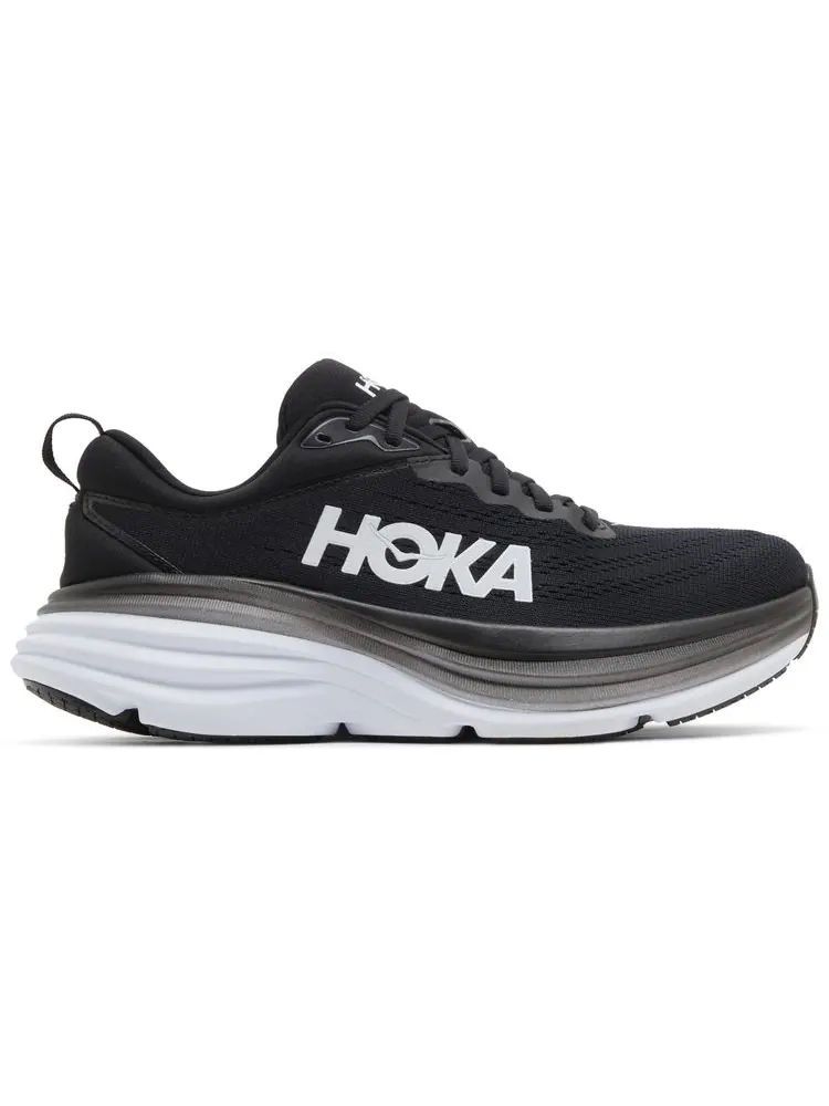 Кроссовки HOKA Wmns Bondi 8 'Black White' — изображение 1 из 8, черный