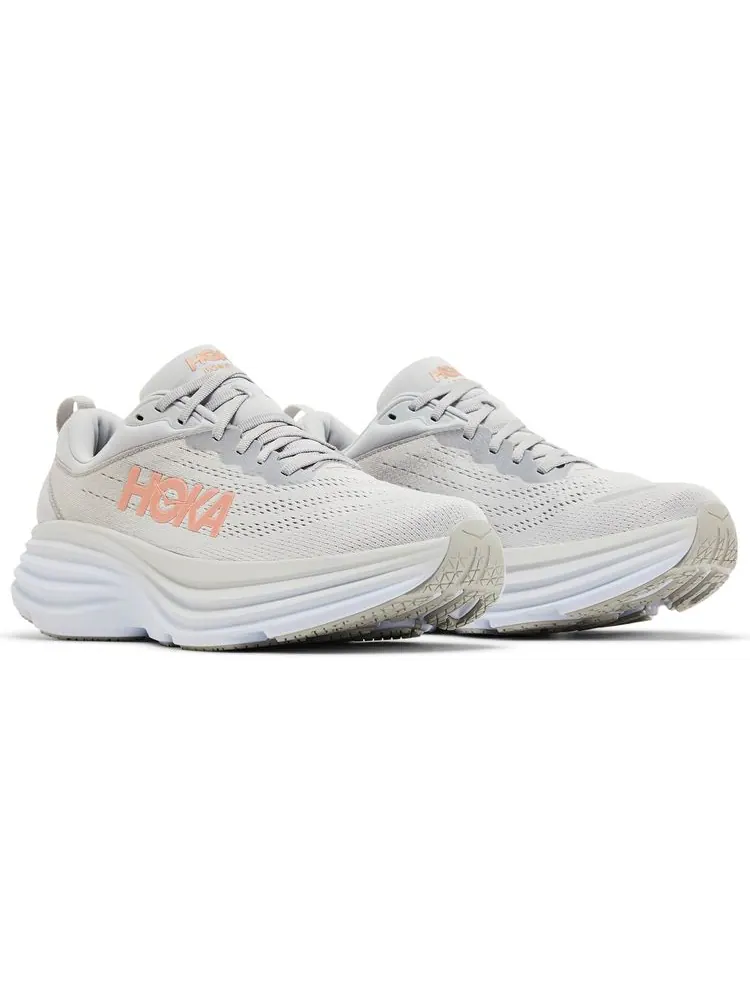 Кроссовки HOKA Wmns Bondi 8 'Harbor Mist' — изображение 8 из 8, серый