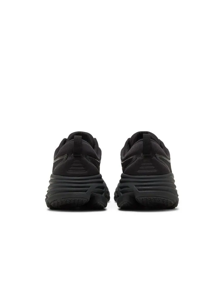 Кроссовки HOKA Bondi 8 2E Wide 'Triple Black' — изображение 7 из 9, черный/черный