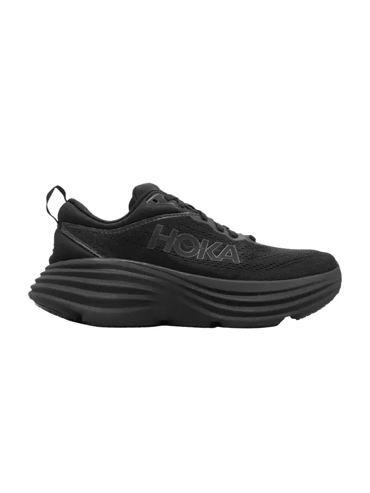 Кроссовки HOKA Wmns Bondi 8 Wide 'Triple Black' — изображение 1 из 1, черный/черный