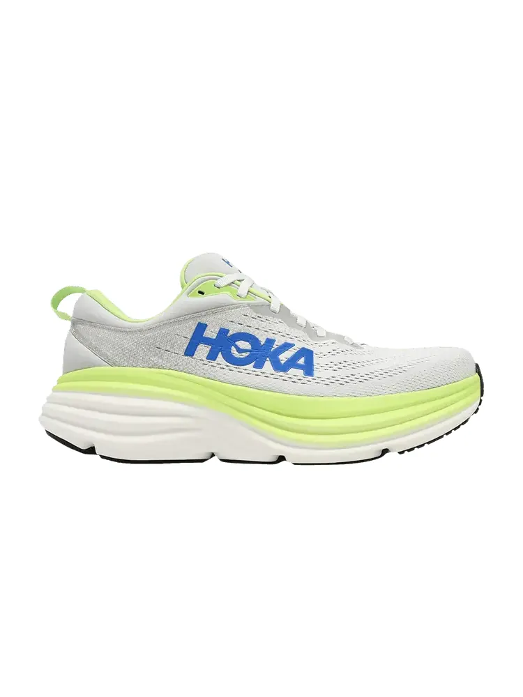 Кроссовки HOKA Bondi 8 2E Wide Stardust Lettuce — изображение 1 из 1, серый
