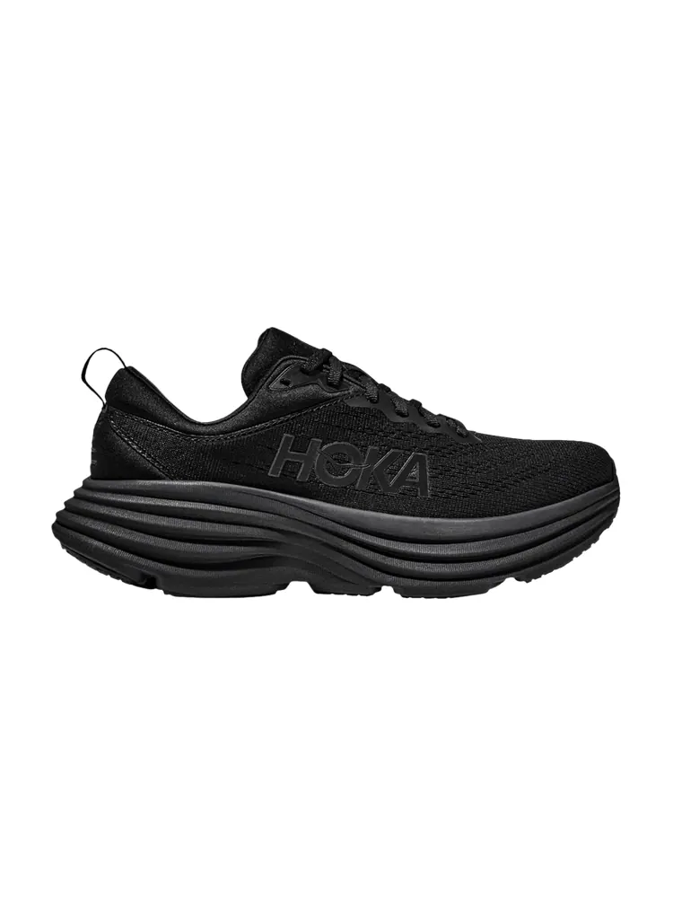Кроссовки HOKA Bondi 8 4E X-Wide 'Black' — изображение 1 из 1, черный