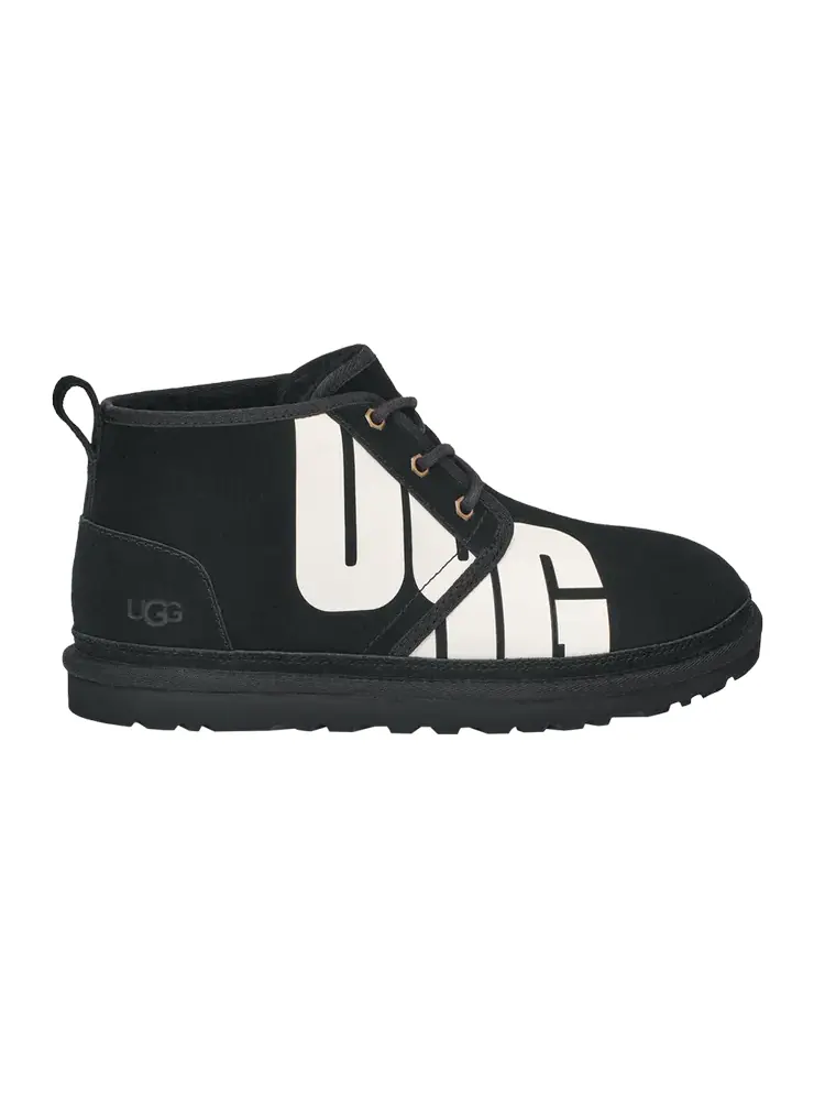 Мужские ботинки UGG Neumel с принтом и шнуровкой — изображение 1 из 1, черный