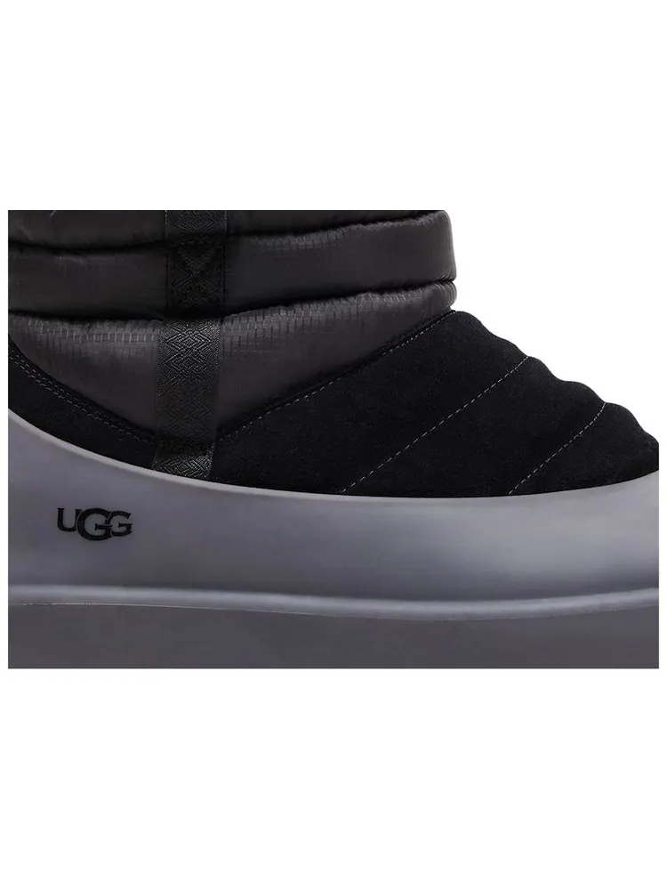 Мужские ботинки UGG Classic Mini комбинированные с резиновой подошвой — изображение 2 из 4, черный