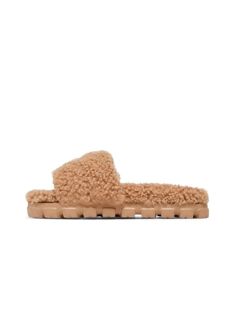 Кроссовки UGG Wmns Cozetta Curly Slipper — изображение 3 из 4, коричневый