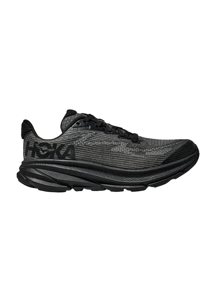 Кроссовки HOKA Clifton 9 Kids 'Carbon Black' — изображение 1 из 1, черный/черный
