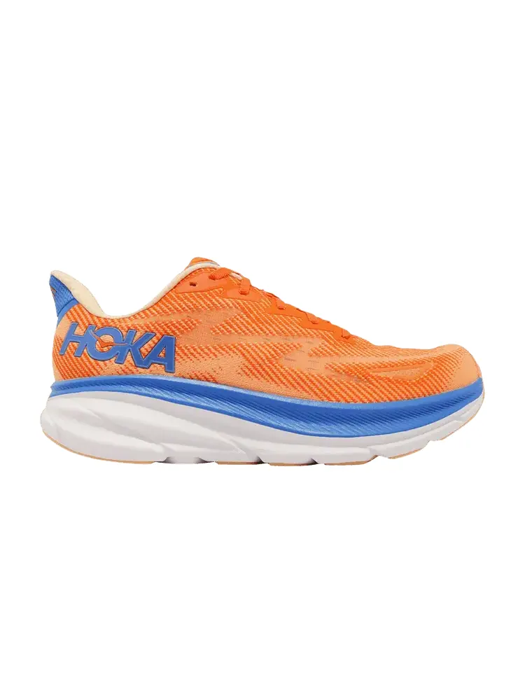 Кроссовки HOKA Clifton 9 2E Wide 'Vibrant Orange Impala' — изображение 1 из 1, оранжевый