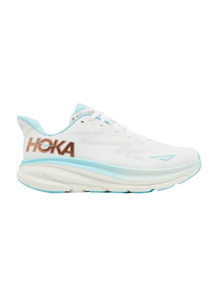 Кроссовки HOKA Wmns Clifton 9 Wide 'Frost Rose Gold' — изображение 1 из 9, розовый золотистый