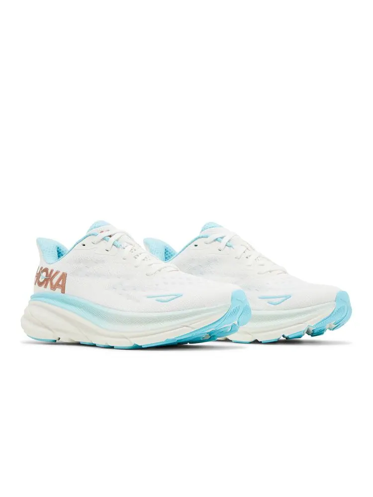 Кроссовки HOKA Wmns Clifton 9 Wide 'Frost Rose Gold' — изображение 9 из 9, розовый золотистый