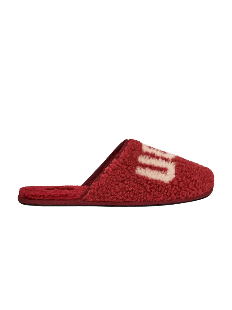 Шлепанцы UGG Scuff Slipper Curly Graphic - Red Wine — изображение 1 из 1, красный винный