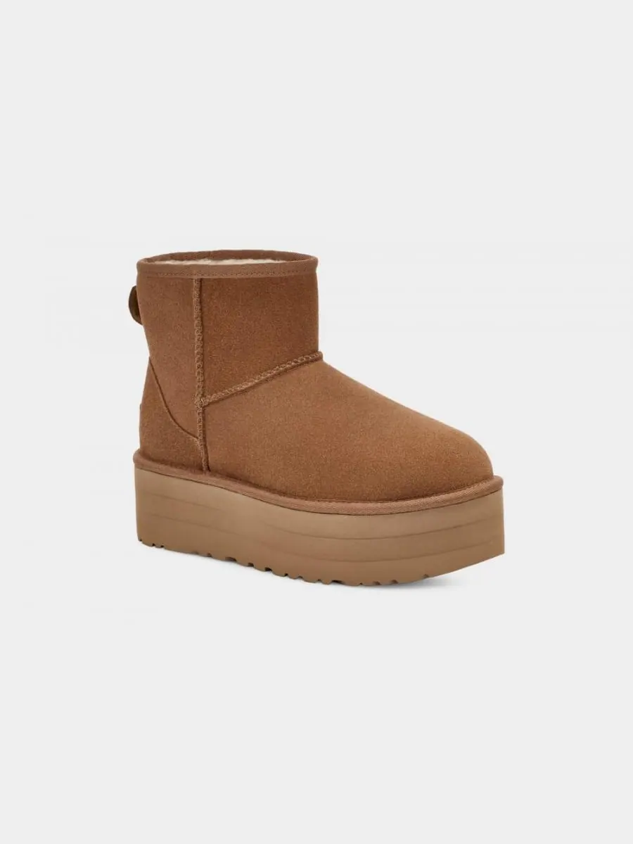 UGG Classic Mini Platform — изображение 4 из 4, каштановый