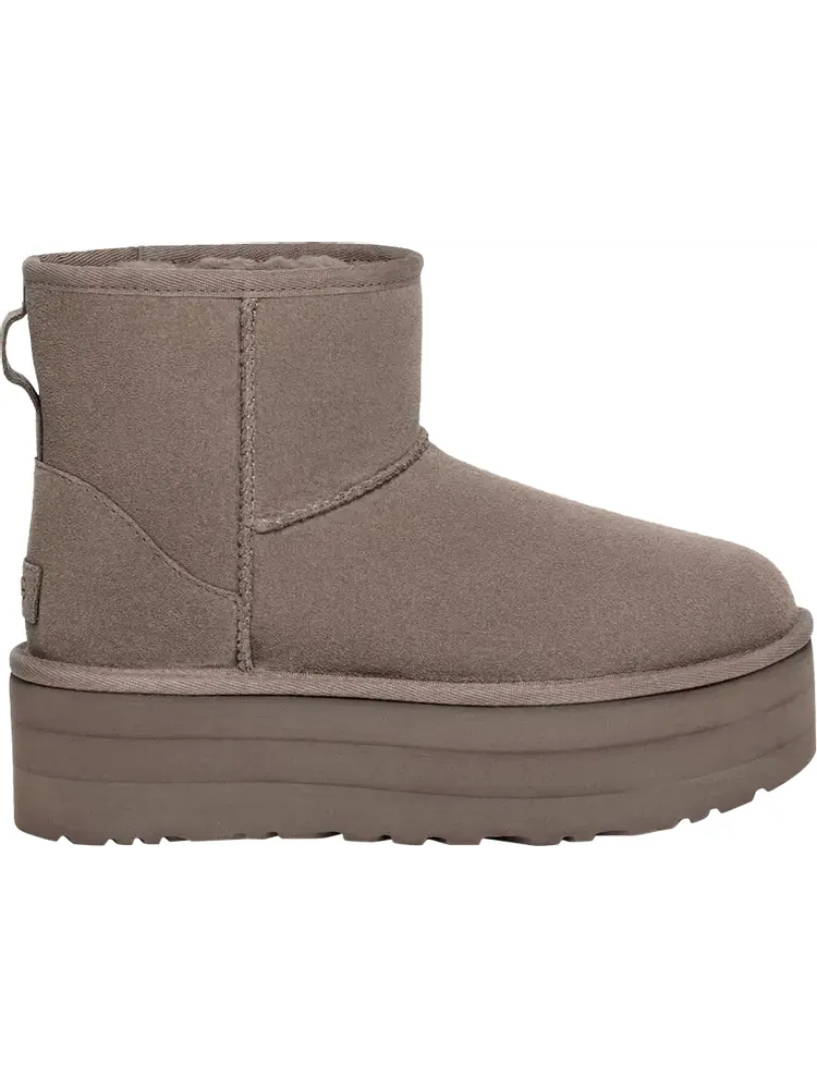 Угги UGG Classic Mini Platform — изображение 1 из 1, серый
