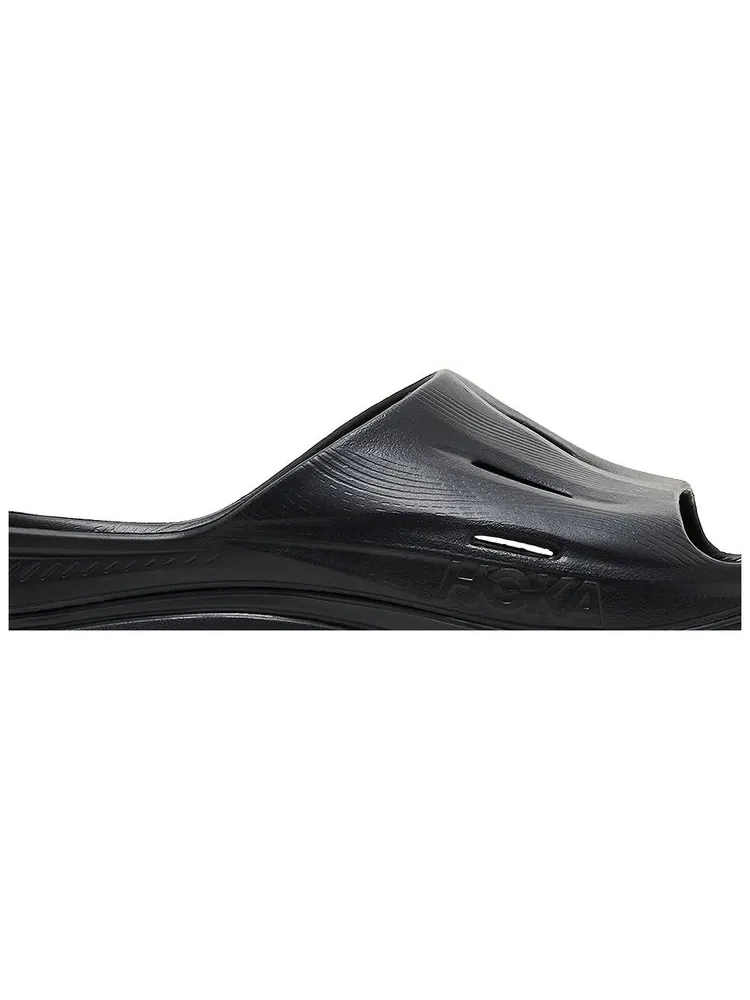 Шлепанцы HOKA Ora Recovery Slide 3 'Black' — изображение 2 из 8, черный