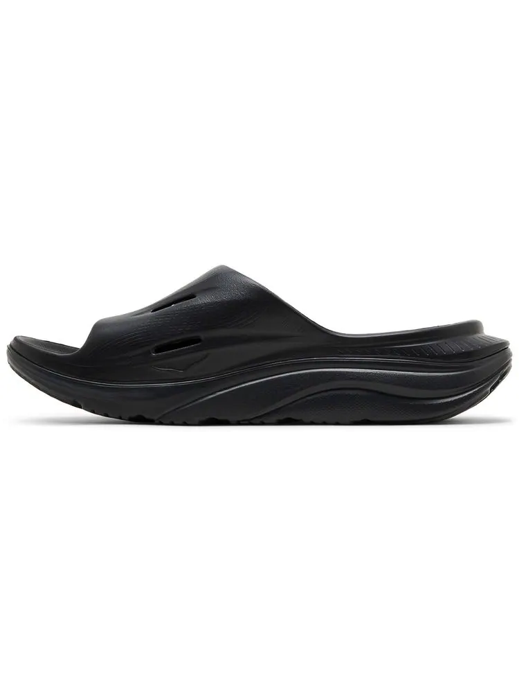 Шлепанцы HOKA Ora Recovery Slide 3 'Black' — изображение 3 из 8, черный