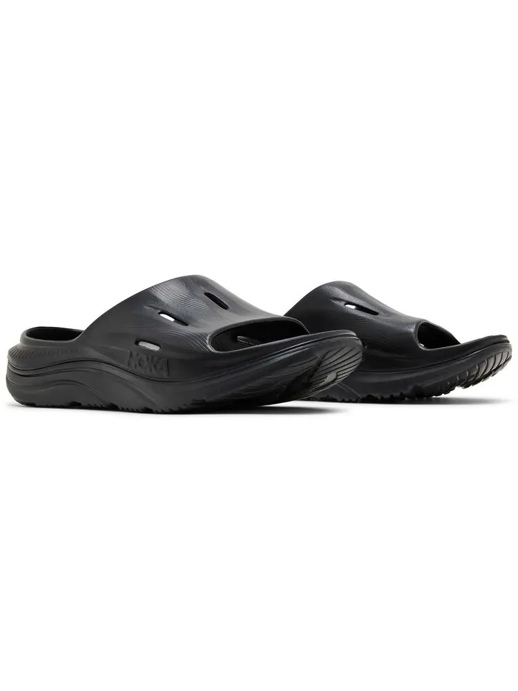 Шлепанцы HOKA Ora Recovery Slide 3 'Black' — изображение 8 из 8, черный
