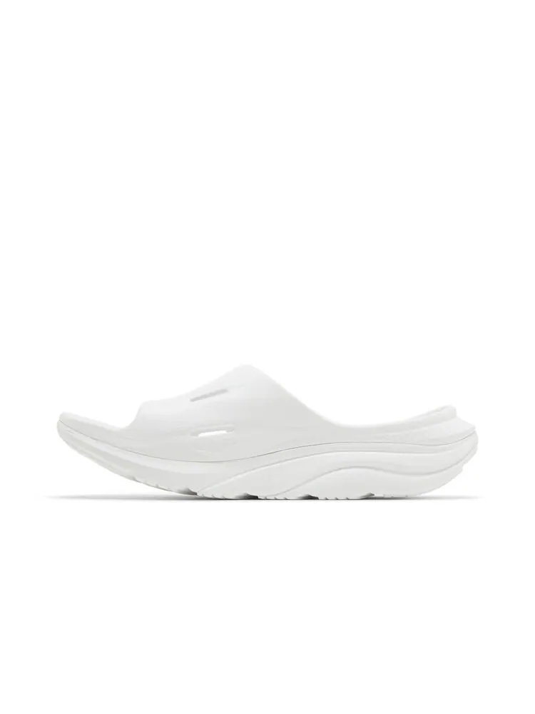 Кроссовки HOKA Ora Recovery Slide 3 'Triple White' — изображение 3 из 4, белый