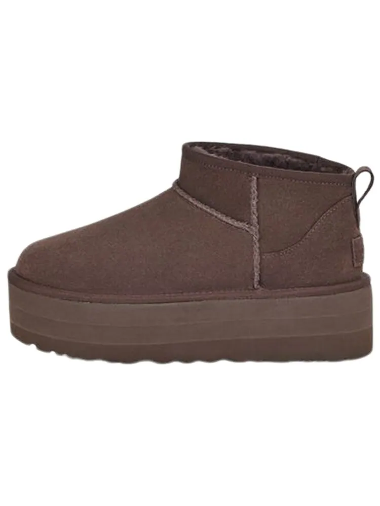 Женские сапоги UGG Classic Ultra Mini на платформе — изображение 1 из 5, коричневый