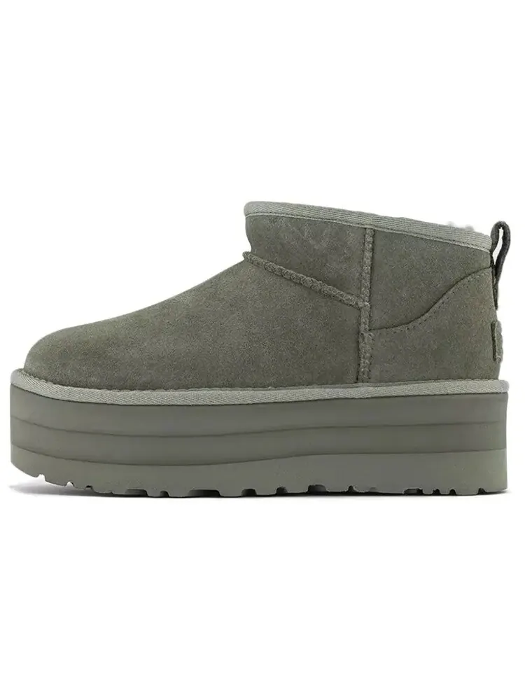 Ботинки зимние женские UGG Classic Ultra Mini — изображение 1 из 1, зеленый
