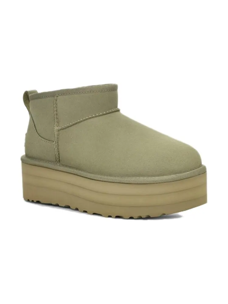 Ботинки женские UGG Shaded Clover на платформе — изображение 3 из 5, зеленый