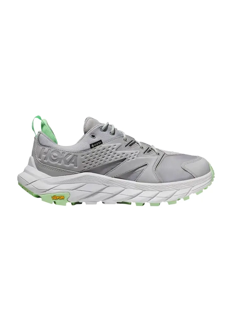 Кроссовки HOKA Anacapa Low GORE-TEX 'Harbor Mist Lime Glow' — изображение 1 из 1, серый
