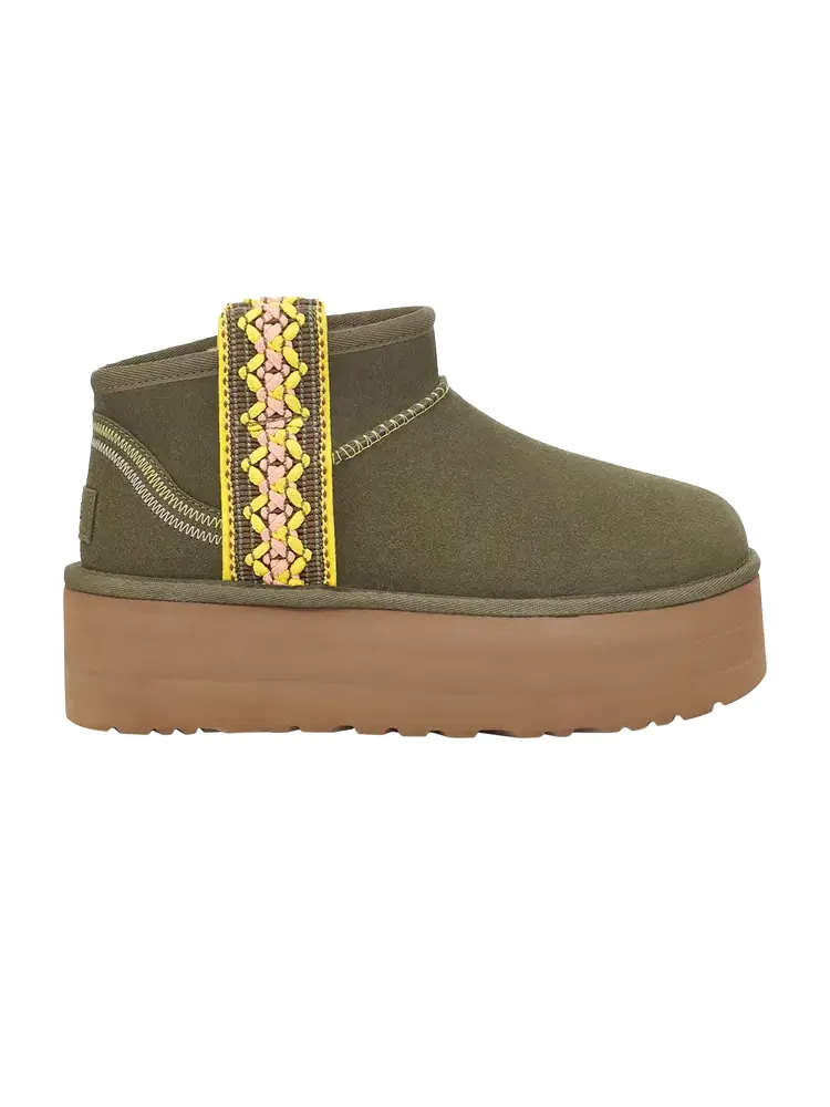 Кроссовки UGG Wmns Classic Ultra Mini Platform — изображение 1 из 1, зеленый