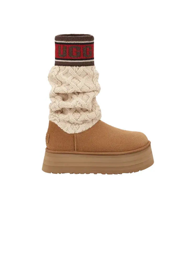 Ботинки UGG Wmns Classic Sweater — изображение 1 из 1, коричневый