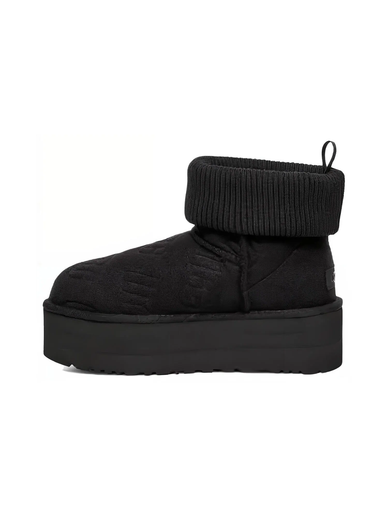 Женские ботинки UGG Classic Mini на платформе — изображение 1 из 4, черный