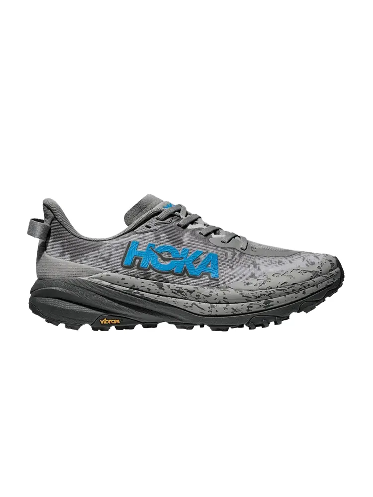 Кроссовки HOKA Speedgoat 6 2E Wide Galactic Grey Blue — изображение 1 из 1, серый