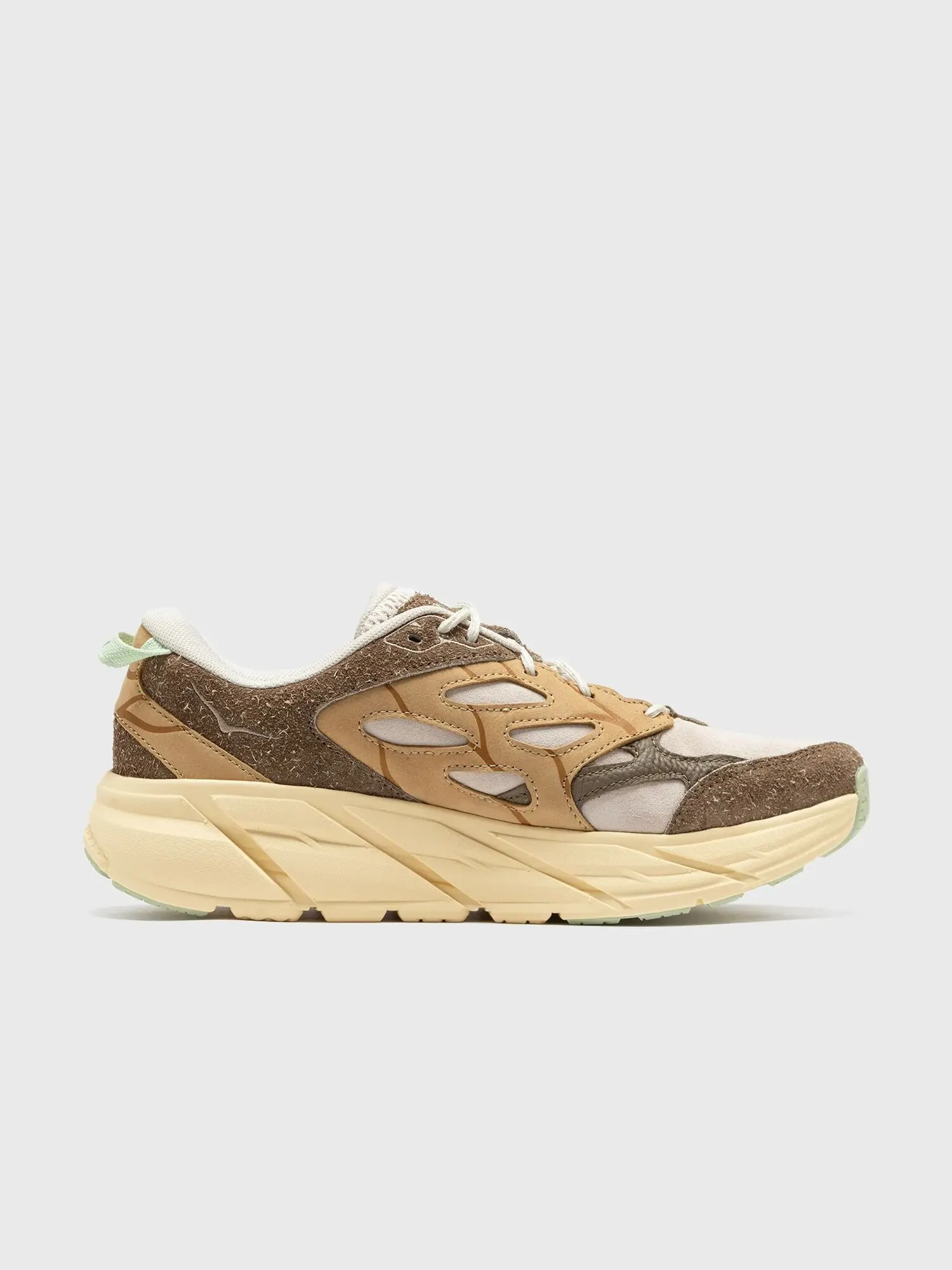 Кроссовки Hoka One One Clifton L Suede TP — изображение 4 из 7, коричневый/бежевый/синий
