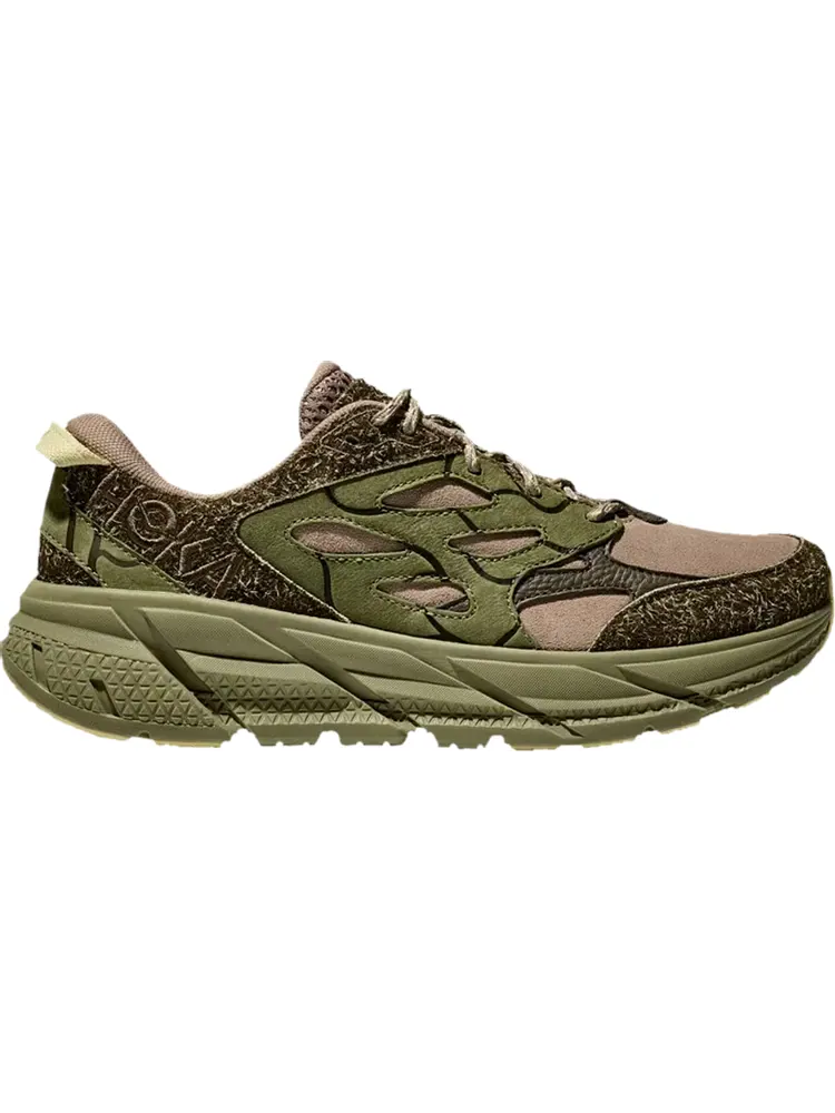 Кроссовки Clifton L Suede 'Elite Terrain System - Dune Fennel' — изображение 1 из 1, зеленый