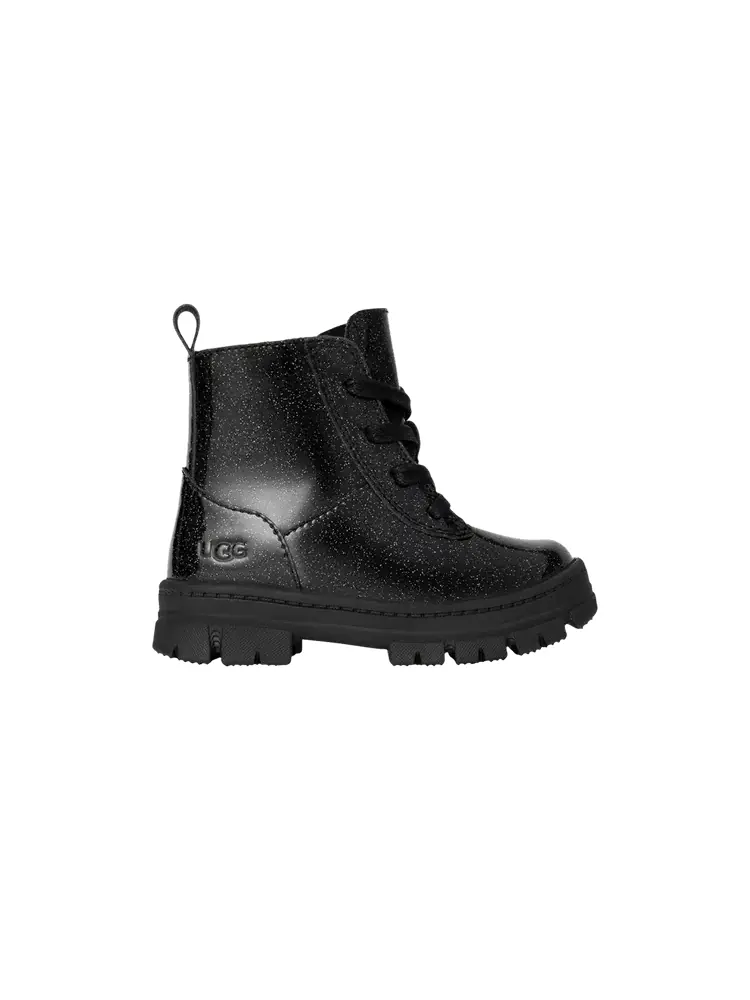 Ботинки UGG Ashton Lace Up Boot Toddler Glitter Black — изображение 1 из 1, черный