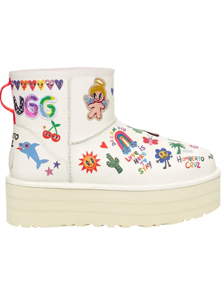 Кроссовки Wmns Classic Platform Boot 'Pop Sketch' — изображение 1 из 1, белый