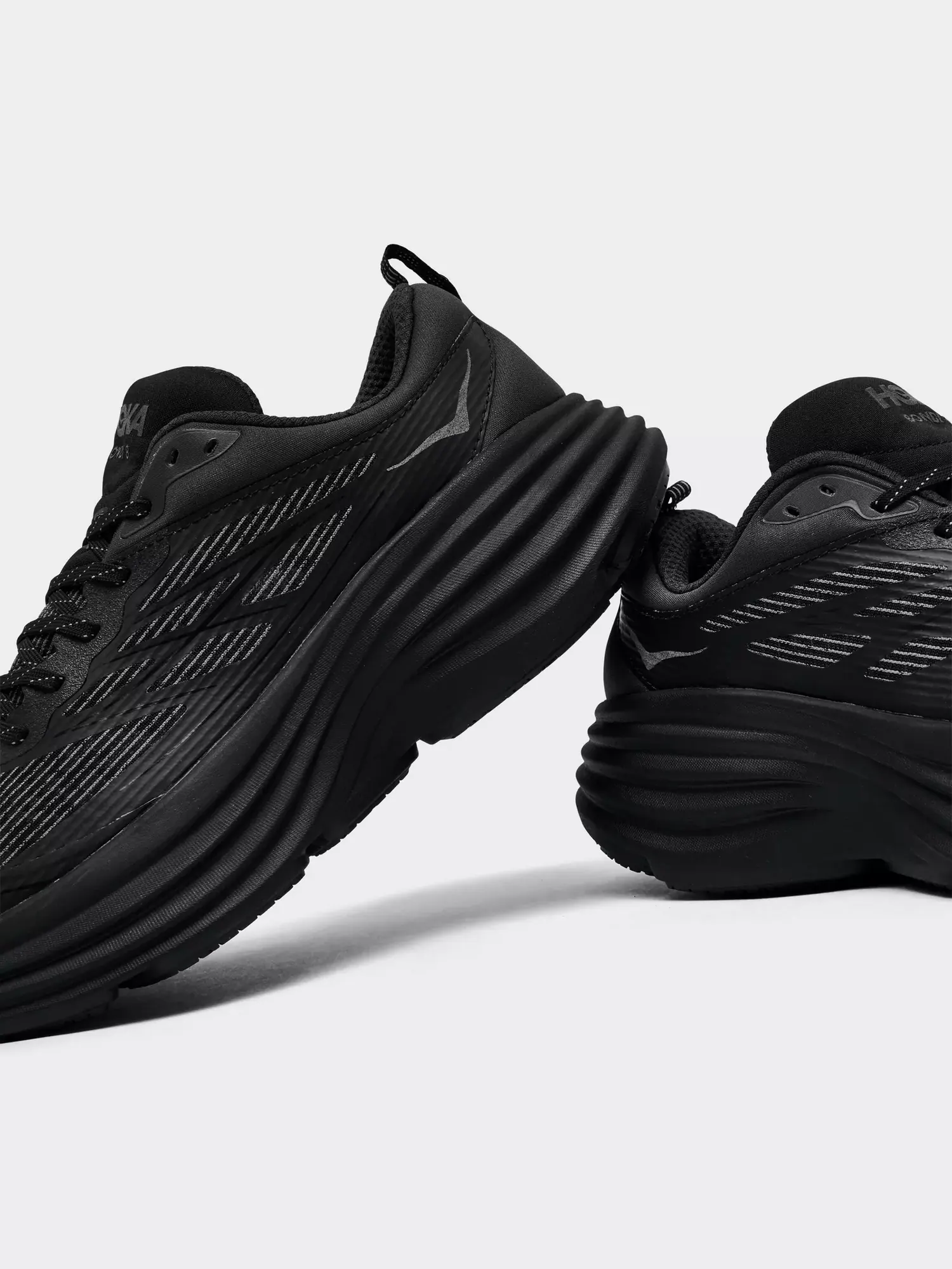 Кроссовки HOKA Bondi 8 Caged 'Stealth Tech Pack - Midnight Blue Black' — изображение 3 из 6, синий/черный