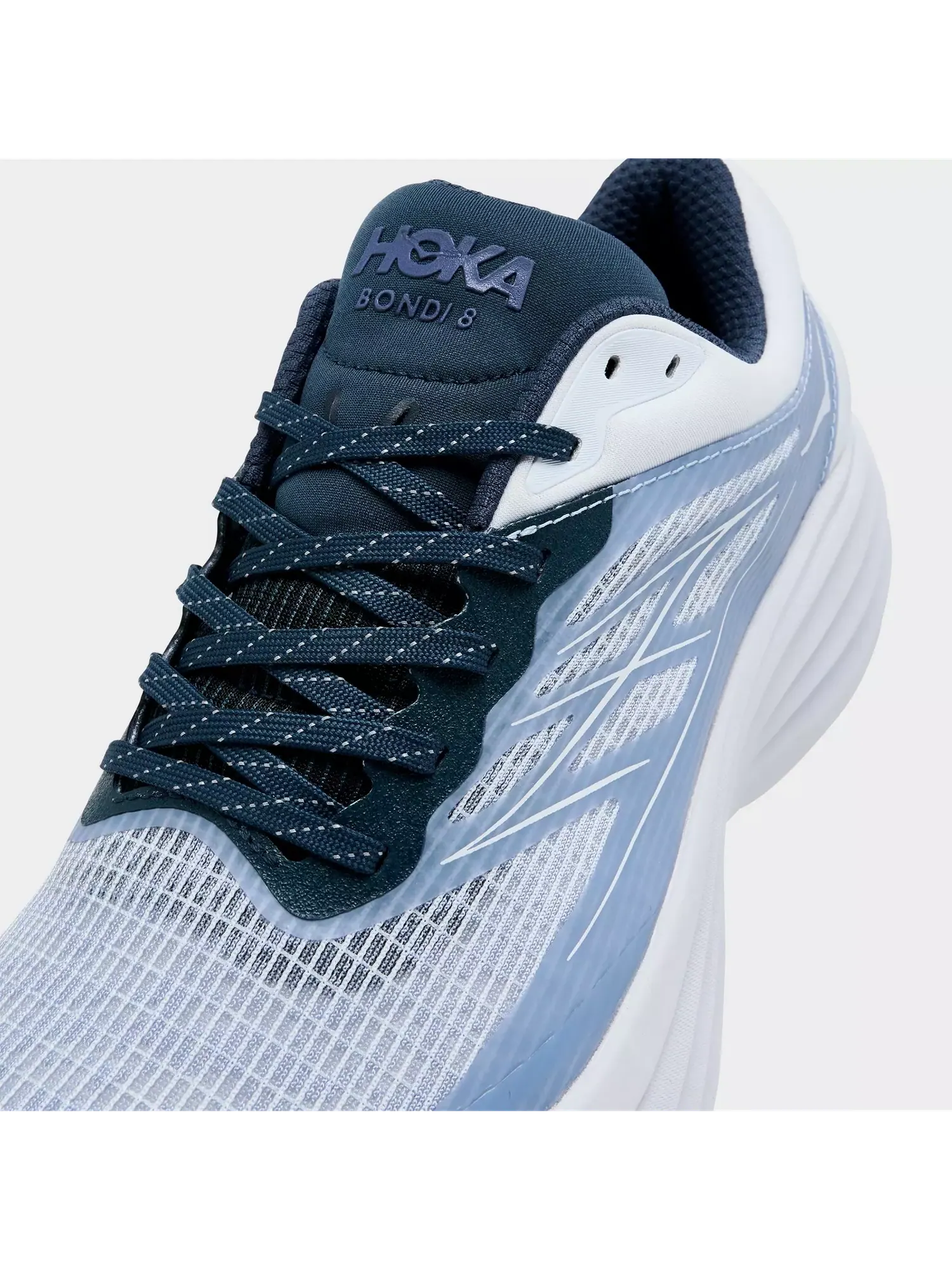 Кроссовки HOKA Bondi 8 Caged 'Stealth Tech Pack - Sea Ice' — изображение 3 из 6, синий