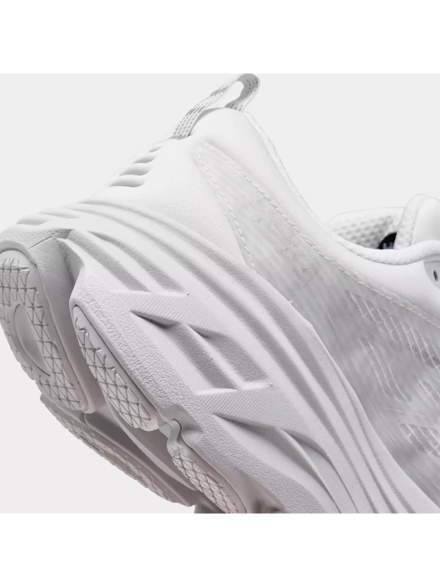 Кроссовки HOKA Bondi 8 Caged 'White Cosmic Grey' — изображение 3 из 6, белый