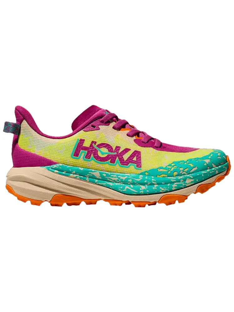 Кроссовки HOKA Speedgoat 6 Kids 'Fuchsia Electric Aqua' — изображение 1 из 1, мульти