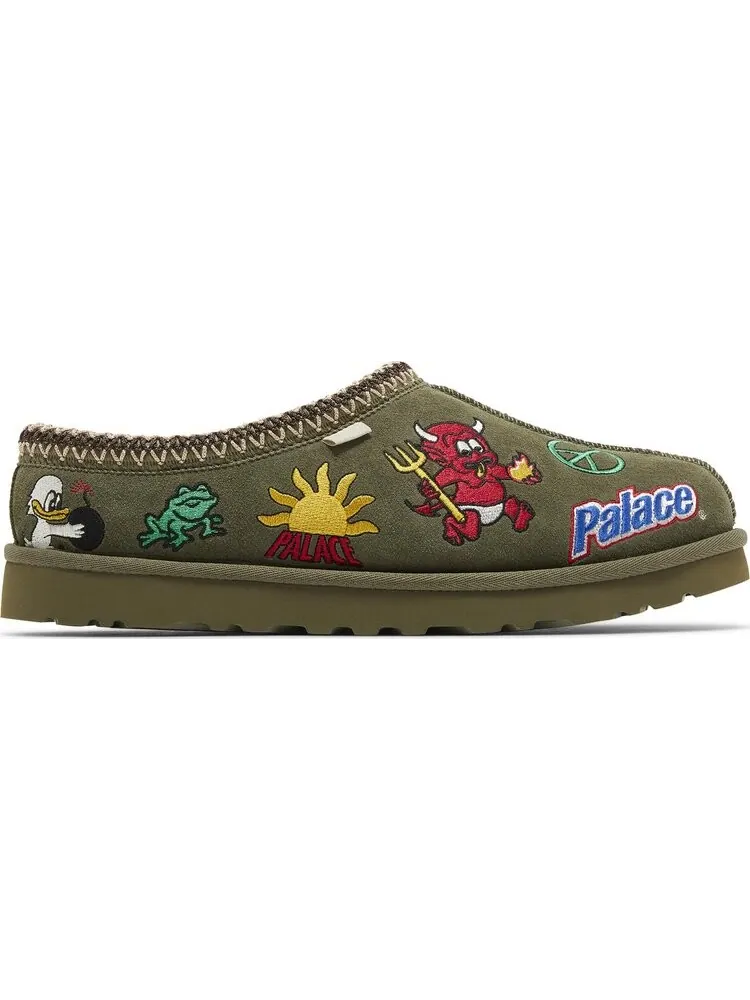 Кроссовки Palace x Tasman Slipper 'Burnt Olive' — изображение 1 из 4, зеленый