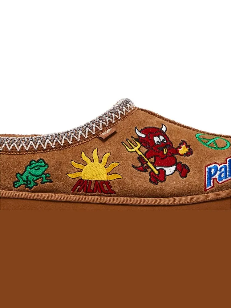 Кроссовки Palace x Tasman Slipper 'Chestnut' — изображение 2 из 4, коричневый