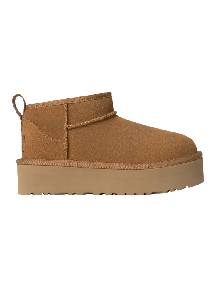 Ботинки UGG Classic Ultra Mini Platform Boot Kids Chestnut — изображение 1 из 1, орех