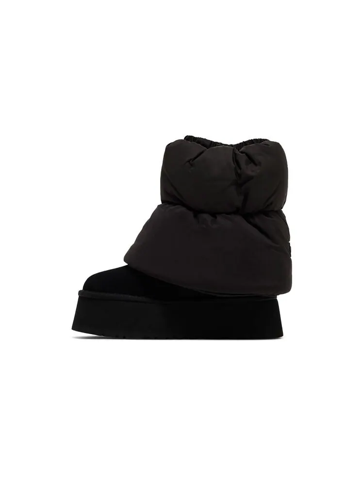 Кроссовки UGG Wmns Classic Mini Dipper Puffer Black — изображение 3 из 6, черный