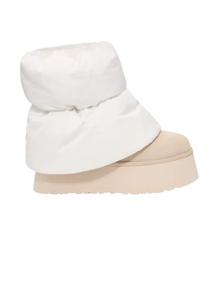 Кроссовки UGG Wmns Classic Mini Dipper Puffer White Ceramic — изображение 1 из 1, кремовый