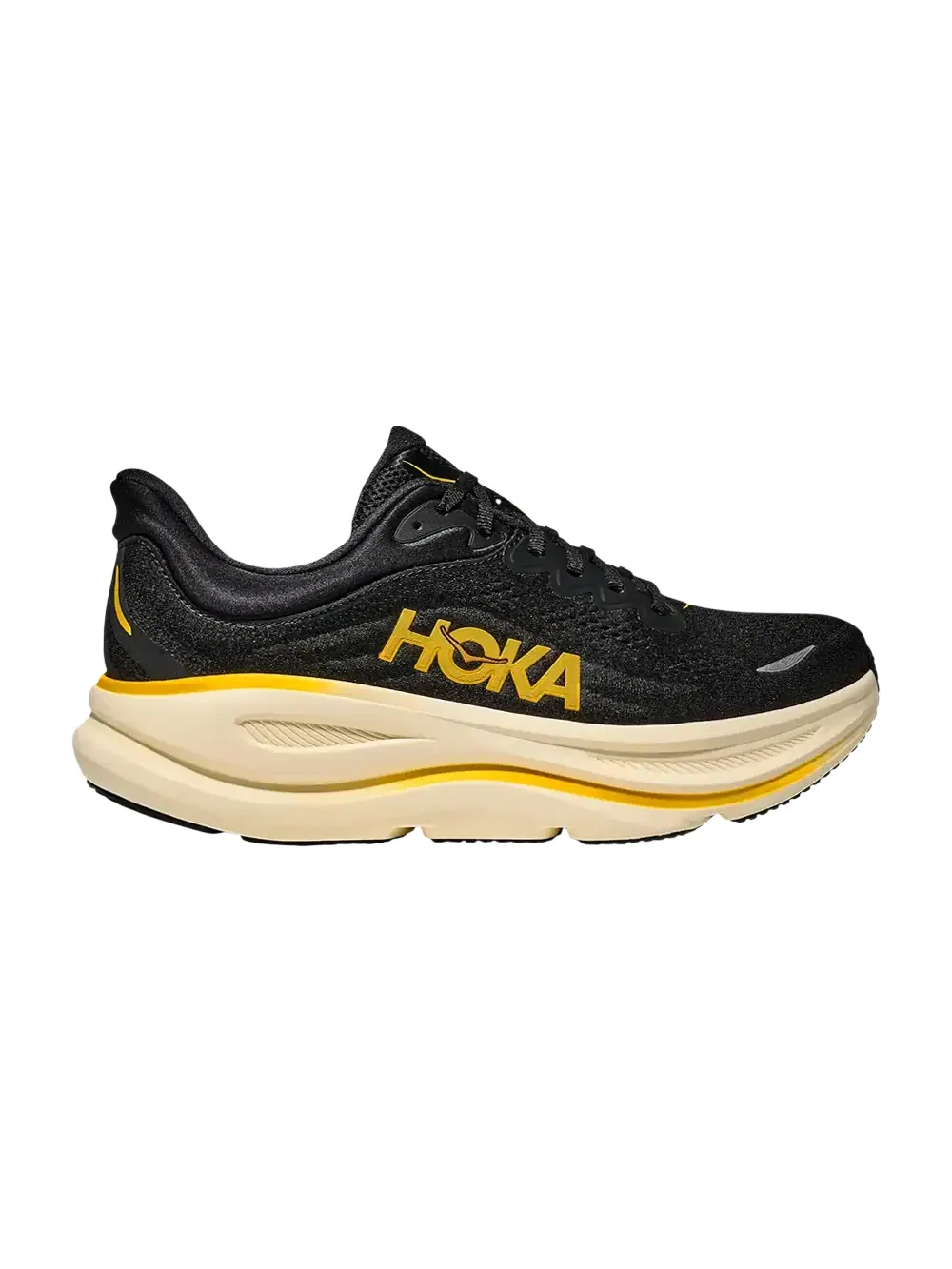 Кроссовки HOKA Bondi 9 — изображение 1 из 1, черный/желтый