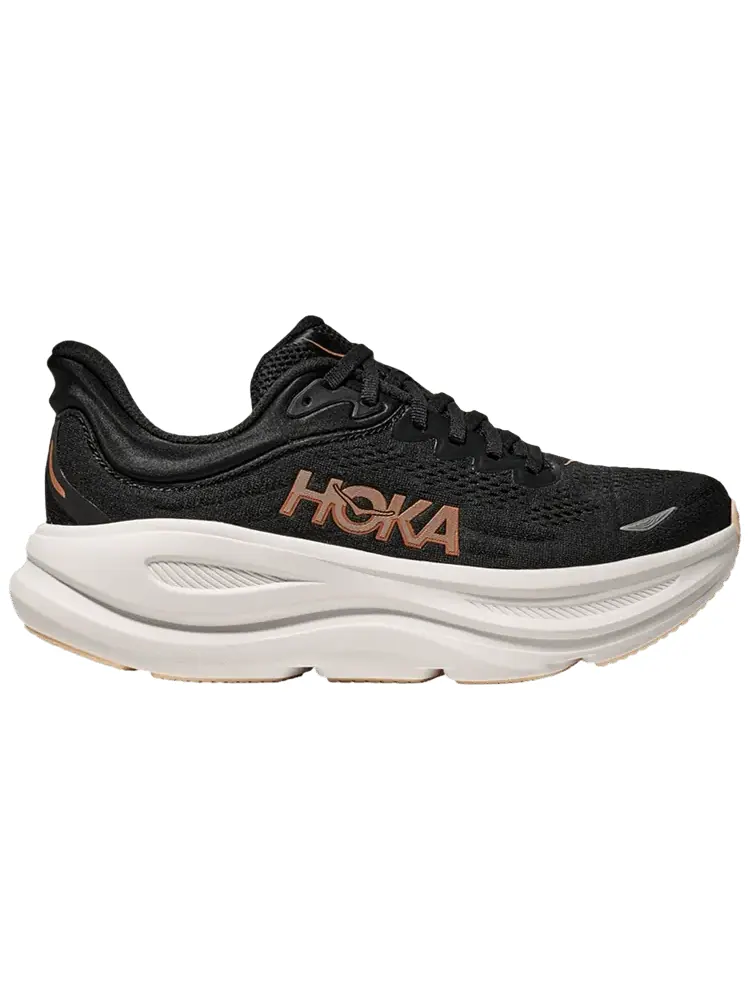Кроссовки HOKA Wmns Bondi 9 'Black Rose Gold' — изображение 1 из 1, черный