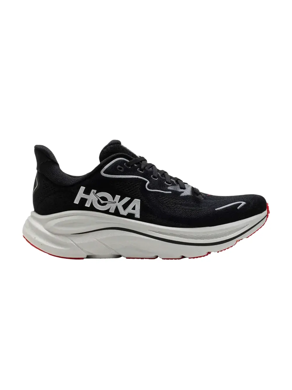 Кроссовки HOKA Clifton 10 — изображение 1 из 1, черный/серебристый